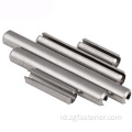 Pin lurus jenis pegas stainless steel-slotted